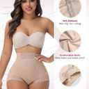 SHAPSHE Butt Lifting Shapewear Shorts Faja Colombiana Levanta Cola Tummy Control Underwear Faja Shorts Booty Lifting Panties Post Surgery Compression Garment Seamless Shapewear Tan (Beige, L)