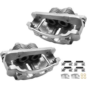 Motorevo Front Disc Brake Caliper with Bracket Compatible with Ford Mustang 2003-2004, Left Driver & Right Passenger Side, 18-B4839 18-B4838