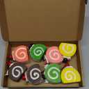 Civaner 8 Pieces Realistic Artificial Simulation Cake Dessert Mixed Fake Food for Display Kitchen Decoration Photography Props, 4 Colors