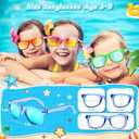 GKTZ Kids Sunglasses Party Favors - Boys Girls Age 3-8 Birthday Goodie Bags Stuffers, Neon Sunglasses Bulk with UV 400 Protection for Kids Classroom Favors - 24 Packs