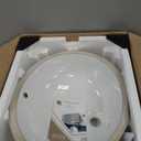 Sarlai Undermount Bathroom Sink - 19 x16 inch Oval Vessel Sink Under counter Lavatory Sink White Ceramic Vanity Sink with Overflow, Modern Art Basin, Interior Size 17-2/5" x 14-1/9"