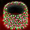 XURISEN 551FT 1400 LED Christmas Lights Outdoor Green Wire String Lights 8 Modes with Timer Memory Waterproof Fairy Light Plug in for Xmas Tree Wedding Yard Party Holiday Decorations(Red+Green+White)