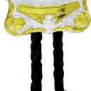 Moranse Bolo Tie with Western Cowboy Religion Cross Cowboy Style Genuine and Cowhide Rope (Gold)