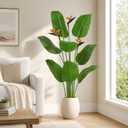 Artificial Bird of Paradise Flowers,5FT Fake Banana Tree for Home&Office