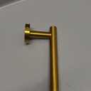 Toilet Paper Holder Brushed Dark Gold, APLusee SUS304 Stainless Steel Round TP Hanger, Modern Bathroom Lavatory Tissue Roll Storage