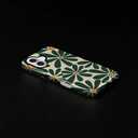 CARLOCA Case for iPhone 16,Green Retro Abstract Floral Design Hybrid Dual Protection Soft TPU Hard PC Shockproof Anti-Scratch Cover Men Women Stylish Protective Phone Case