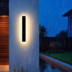 Outdoor Wall Light LED Long Wall Sconce 11.82in Ip65 Waterproof Black Modern Outdoor Lights 3000k 9W Metal Exterior Light Fixture for Porch Light Patio Front Door Yard Garden Villa Living Room Outdoor Wall Light LED Long Wall Sconce 11.82in Ip65 Waterproof Black Modern Outdoor Lights 3000k 9W Metal Exterior Light Fixture for Porch Light Patio Front Door Yard Garden Villa Living Room