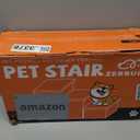 Zerbuger Wider Dog Ramp for High Bed with Storage 18" H, Foldable Dog Stairs for Small Medium Large Older Senior Animal, Sturdy Dog Step for Climbing Bed or Couch, Arthritis-Friendly (Gray, No Condo)