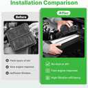 Engine+Cabin Air Filters Kit Only Fit Gas Version for 2003-2009 Toyota 4RUNNER 4.0L(Not for 4.7L), 2007-2009 FJ CRUISER 4.0L Engine Air Filter Automotive Accessories Replace CF9846A CA9683