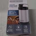 BLACK+DECKER One Touch Coffee Grinder, 2/3 Cup Coffee Bean Capacity, Spice Grinder, One Touch Push-Button Control -150 Watts -Stainless Steel Blades