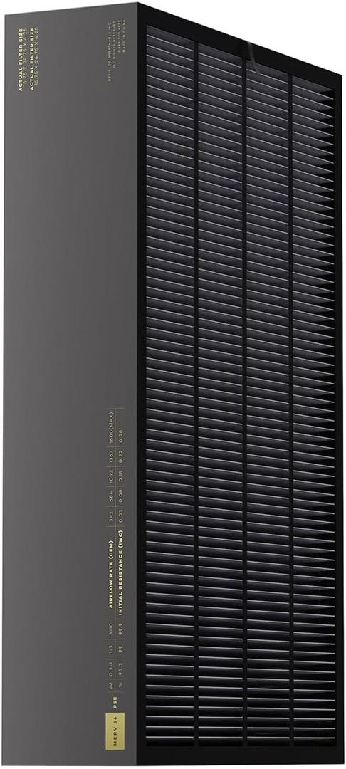 CAL20 Filter - 20x25x5in (Actual Dims: 19  x 24  x 4 in) - High-Performance Furnace/Heat Pump/HVAC Filter - MERV 16 Energy-Efficient Furnace Filter - Annual Replacement - Lennox X6675 Compatible