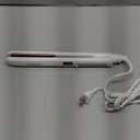 Conair Double Ceramic Flat Iron, 1-Inch Flat Iron, 5 Digital Temp Settings Up to 410F, Extra-Long Plates, For All Hair Types and Textures, White