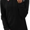 onlypuff Womens Top Long Sleeve Shirts for Women Cute Ladies Top Fashion Fall Tops 2024 Tunic Tops Blouses (Black, L)