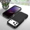 for iPhone 17 Pro Case,Hybrid Drop Test Heavy Duty Sturdy Shockproof Slim Fit Anti-Slip Protective Phone Cover for iPhone 17 Pro 6.6 inch,Black
