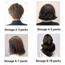 2 x Natural Plant Hair Dye, New Non-Damage Suitable for Grey Hair Color Bubble Dye Shampoo.(Natural Black)