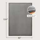 Hakuna Matte CloudSoft Baby Play Mat for Floor 80" x 110" Dark Gray Coral Velvet Memory Foam Rug for Crawling & Cozy Play Non-Slip, Water-Resistant, Easy-Care Tummy Time Mat, Playmat for Playpen
