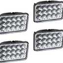 DOT Approved LED Headlights 4x6 Sealed Beam Housing Bulb for For Chevrolet Kodiak C4500 C5500 2003-2009 H4656 H4 Conversion High Low Dual Beam Fog Main Lights 4PCS
