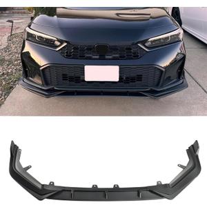 Front Bumper Lip for Honda Civic 11th Gen 2022-2024 PP Front Lip Splitter Spoiler(Matte Black)