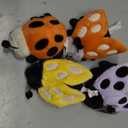 MaoGoLan 4Pcs Bulk Ladybug Stuffed Animals,4.7 inches Small Ladybird Plush Toys for Insect Lover,Colorful Mini Lady Beetle Plushies for Theme Party Decorations,Baby Shower, Classroom Prize