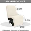 Easy-Going 100% Waterproof Recliner Cover Additional Seat Cover for Reclining Couch, Stretch Sofa Covers Washable Furniture Protector for Kids & Pets, 1 Seat, Beige