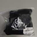 SUUKSESS Women Cotton Ribbed Summer Going Out Tops Padded Sleeveless Trendy Tank Tops Basic Square Crew Neck Top (Black, Medium)