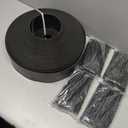 4 inch Tall Landscape Edging Kit 100FT Garden Edging with Spikes for Lawn Edging and Flower Beds (Black, 100FT)