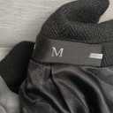 ZKHOECR Mens Suit 3 Piece Tweed Herringbone Tuxedo Suit Wedding Suits for Mens Blazer Jacket Double Breasted Vest Pants Set (Medium, Black)