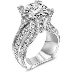 925 Sterling Silver Shiny Full Diamond Gemstone Ring Cubic Zirconia Rings 2.5 Carat CZ Diamond Multi Row Ring Eternity Engagement Wedding Band Ring for Women (US Code 7) 925 Sterling Silver Shiny Full Diamond Gemstone Ring Cubic Zirconia Rings 2.5 Carat CZ Diamond Multi Row Ring Eternity Engagement Wedding Band Ring for Women (US Code 7)