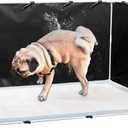 Dog Puppy Pee Pads Holder with High Walls for Dog Training Pee, Dog Litter Box Potty Pads Tray Indoor Waterproof Material Easy Clean for Small Medium Dogs (35"x28.7"x17.3")