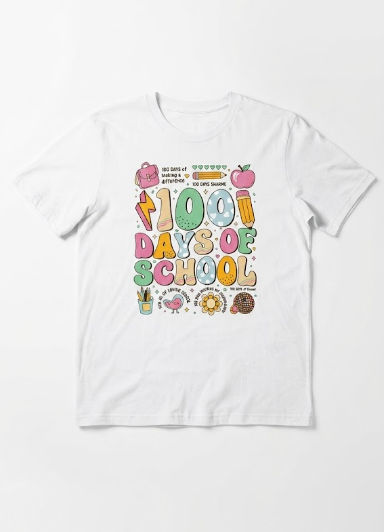 100th Day of School Basketball Kids 100 Days of School Boys T-Shirt, Small
