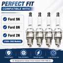 4pcs Spark Plug 437 for Ford 9N 8N 2N 1939-1950