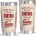 Baseball Tumbler 20z with Lid - Baseball Gifts for Men Boys Player Coach Sports Lover, Team Gifts for Birthday Easter Christmas - Insulated Travel Mug, Drinking Cup, Water Bottles