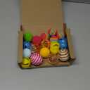 Cat Toys for Indoor Cats, Cat Toys Balls, 20 Packs Interactive Cat Toy Set with Colorful Bell, Jingle Bell, Rainbow, Pompom and Sisal Ball for Kittens