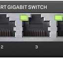 Linksys SE3005: 5-Port Gigabit Ethernet Unmanaged Switch, Computer Network, Auto-Sensing Ports Maximize Data Flow for up to 1,000 Mbps (Black, Blue)