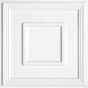 STICKGOO PVC Ceiling Tiles, 2'x2' Glue Up Ceiling Panel White to Prevent Breakage Cover 48 Sq. Ft, Pack of 12 Tiles, 24"x24"