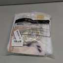 PARTISKY 10x8ft White Tulle Backdrop Curtain with Lights String for Parites, Sheer Backdrop Curtains for Wedding Baby Shower Birthday Party Photo Shoot Decorations