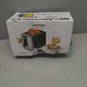 Chefman 2 Slice Toaster, 7 Shade Settings, Removable Crumb Tray, Thick Bread and Bagel Toaster with Defrost and Cancel Buttons Black
