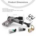 Mokuo Motorcycle Ignition Switch Key Lock Set Compatibel with Chinese GY6 125cc 150cc Jonway Scooter Mopeds Parts