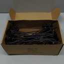 HUHOLE 10 Inch Slatwall Hooks (32 Pack), Heavy Duty 30lb Capacity for Garage Power Tools & Retail Display, Anti-Rust Powder Coated Steel with Non-Slip Rubber Tip