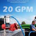 OMT 12V 20 GPM Fuel Transfer Pump with Manual Nozzle & Filter