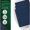 Fellowes Executive Presentation Cover, 11-1/4 Inch x 8-3/4 Inch, 50 per Pack, Navy (52145)