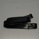 NIUCUNZH Genuine Leather Shoulder Strap, Bag Strap Replacement, 60 inches Long, Adjustable with Comfortable Pad (Black)