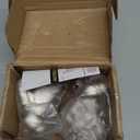 BADALU 175 Degree Kitchen Cabinet Hinges (1 Pair, 2 PCS) Concealed Hydraulic Adjustable Mounting, Soft Closing Nickel-Plated Steel Buffer Dampers for Frameless Cabinet Doors(Detachable Full Overlay)