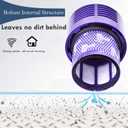 Replacement V10 Filters for Dyson V10 Cyclone Series, V10 Absolute, V10 Animal, V10 Total Clean, SV12, Replace Part No. 969082-01, 3 Pack Filters and 1 Clean Brush