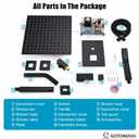 gotonovo Shower System with Tub Spout Wall Mounted Rain Shower Head and Handle Combo Shower Faucet Set with Valve, 8 Inch, Matte Black