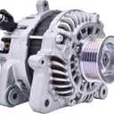 31100-R1A-A01 Alternator Compatible with Honda Civic 2012-2015 1.8L, HR-V 2016-2018, for Acura ILX 2013-2015 2.0L, 95Amp 12V 6-Groove Pulley Clockwise Replace 31100R1AA01 11537