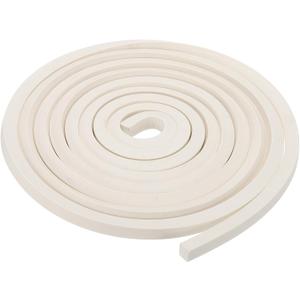 PATIKIL 3/8" Wx3/8 Tx9.8Ft Silicone Foam Seal Strip, High Density Square Solid Sponge Rubber Weather Stripping Cord for Sealing Gap Blocker Insulation, White