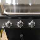 Nexgrill Classic 4-Burner Gas Barbecue with Side Burner - Premium Stainless Steel Gas Grill with Porcelain-Coated Cast Iron Grates, Even-Heat System - Garden, Balcony & BBQ Events