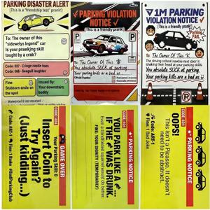 120PCS Bad Parking Cards, 14PT Thick Cardstock with Clear Printing - for Neighborhood/Apartment Parking Disputes, Mall/Street Mis parking - Ideal for Car Owners, Homeowners, Tenants.