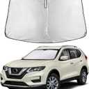 Autovir Windshield Sun Shade Fit for 2014-2018 2019 2020 Nissan Rogue Sunshade, Front Car Window Shades Sun Visor, Blocks UV Rays & Heat, Car Accessories